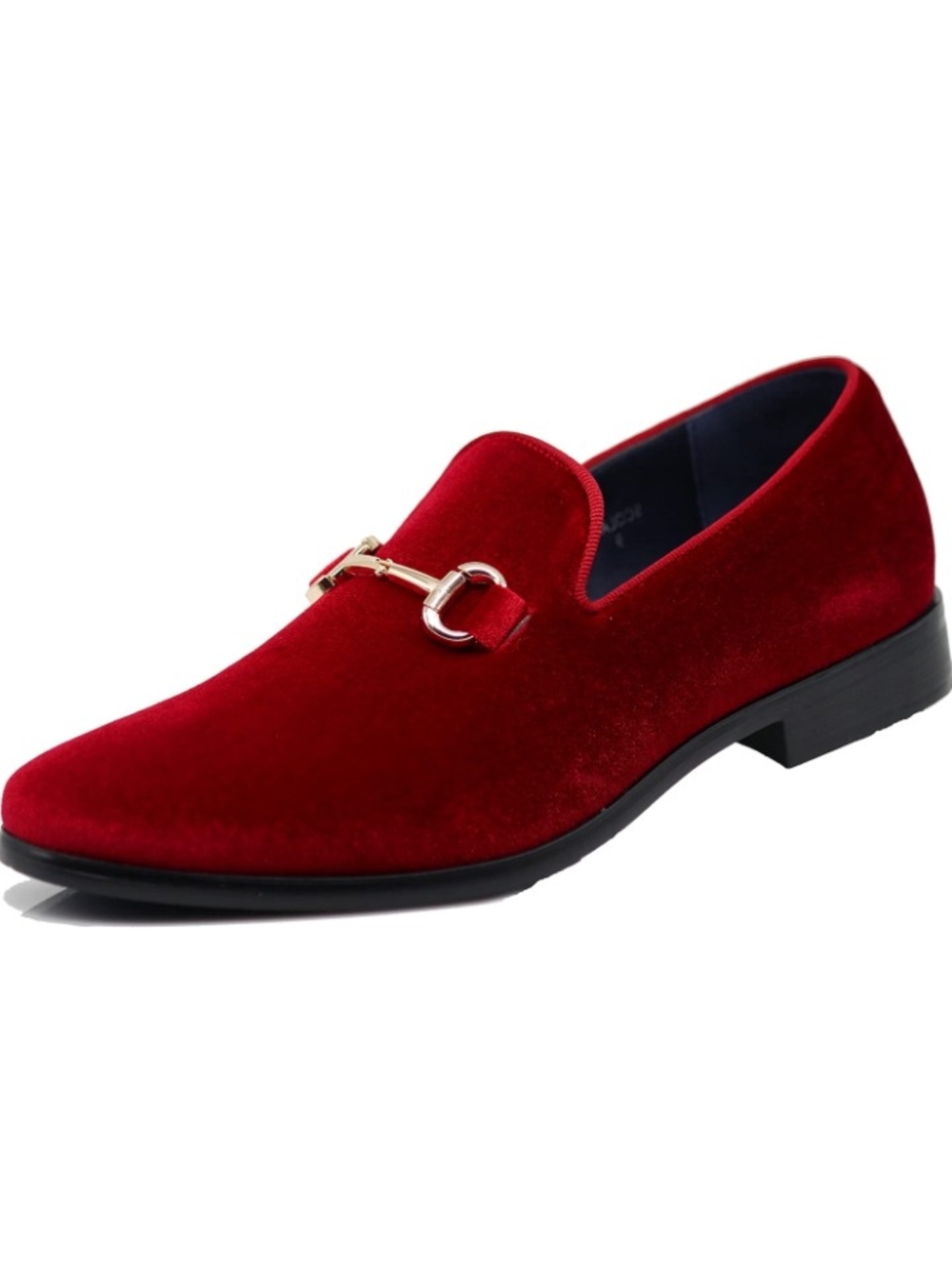 Enzo Romeo SPT03 Red Velvet Slip On Tuxedo Dress Shoes Size 8.5 EUC